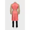 Men's trench coat with accent back