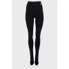 Sports leggings with sharpened creases