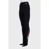 Sports leggings with sharpened creases