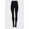 Sports leggings with sharpened creases