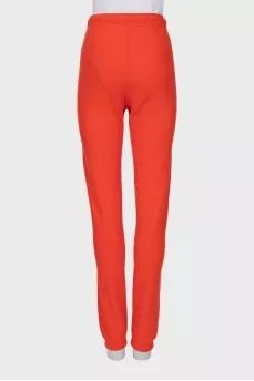 Sports pants with text print
