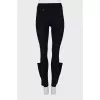 Sports leggings with zippers