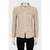 Fitted jacket with massive buttons
