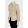 Fitted jacket with massive buttons