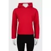 Oversized red hoodie