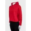 Oversized red hoodie