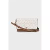 Crossbody bag with signature print