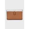 Crossbody bag with signature print