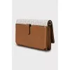 Crossbody bag with signature print