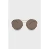 Aviator sunglasses with gold frame