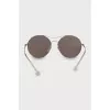 Aviator sunglasses with gold frame