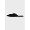 Suede Pointed Toe Mules
