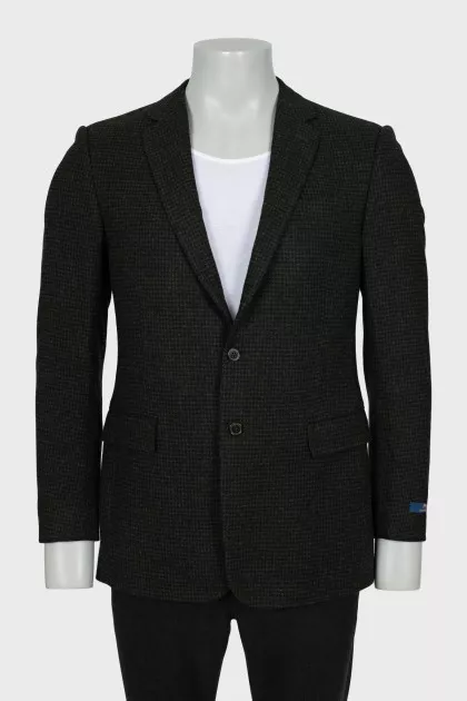 Men's wool jacket with tag