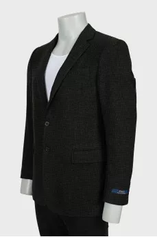 Men's wool jacket with tag