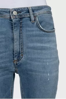Blue Skinny Jeans with Ripped Effect