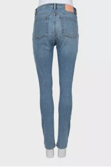 Blue Skinny Jeans with Ripped Effect
