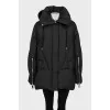 Quilted down jacket with a loose fit