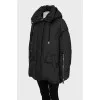 Quilted down jacket with a loose fit