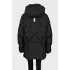 Quilted down jacket with a loose fit