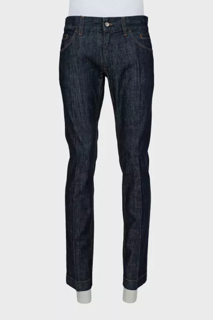 Men's blue jeans with tag