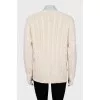 Textured sweater with brand logo