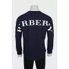 Men's sweatshirt with print on the back