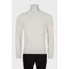 Men's jumper with contrast inserts