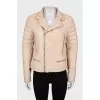 Quilted leather jacket