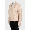 Quilted leather jacket