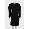Sweatshirt dress with a cutout on the back
