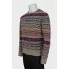 Men's sweater with pattern