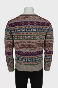 Men's sweater with pattern