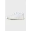 Men's leather sneakers with tag