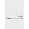 Leather sneakers with brand logo