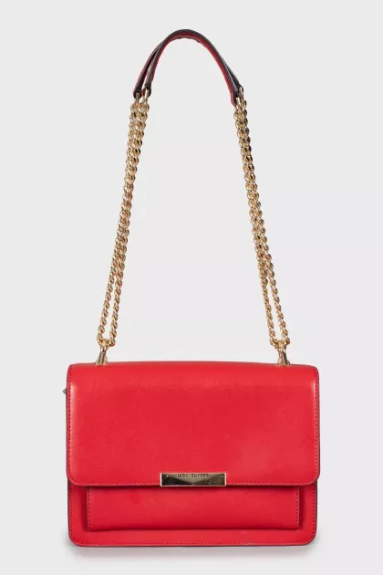 Jade leather shoulder bag
