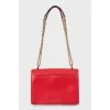 Jade leather shoulder bag