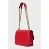 Jade leather shoulder bag