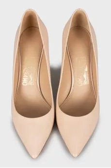 Patent leather pumps