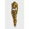 Sports suit with a signature print