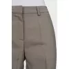 High-waisted trousers with creases