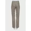 High-waisted trousers with creases