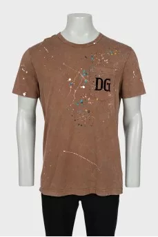 Men's Loose T-Shirt with Patch Pocket