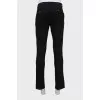 Men's trousers with contrast seam
