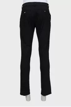 Men's trousers with contrast seam