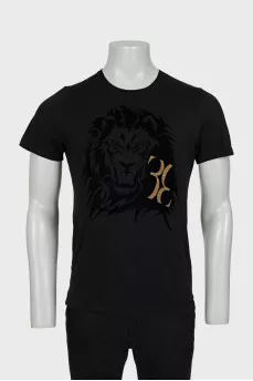 Men's T-shirt with embossed print
