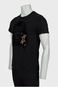 Men's T-shirt with embossed print