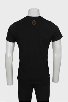 Men's T-shirt with embossed print