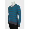 Men's striped cashmere jumper
