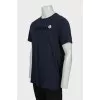 Men's T-shirt with embossed logo