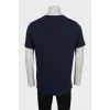 Men's T-shirt with embossed logo